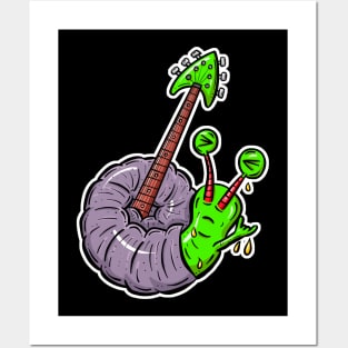 Rock Snail! Guitar Or Mollusc? Posters and Art